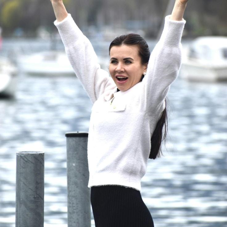 Priya Singh, Client Relations Director, discussing corporate gifting strategy with business clients